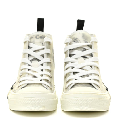 Christian Dior X DANIEL ARSHAM Canvas Newspaper Print B23 High Top Sneakers 36 White 2 of 13