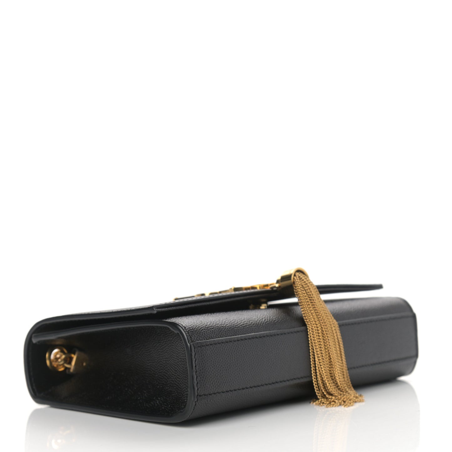 Grain De Poudre Small Classic Monogram Kate Tassel Satchel Black