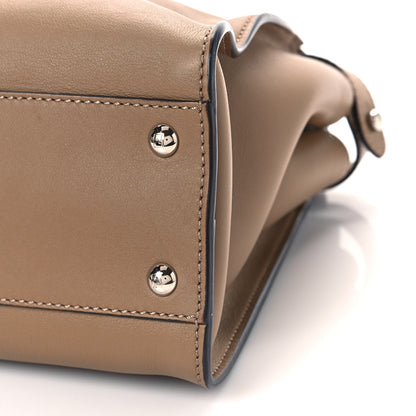 Fendi Vitello Seta Shiny Nappa Medium Peekaboo Iconic Satchel Cuoio Ardesia 7 of 7