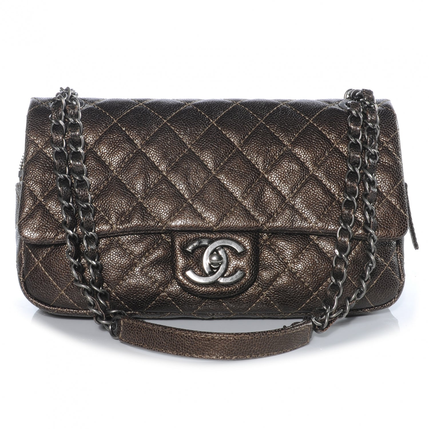 Chanel Iridescent Caviar Chic Caviar Flap Dark Gold 1 of 9