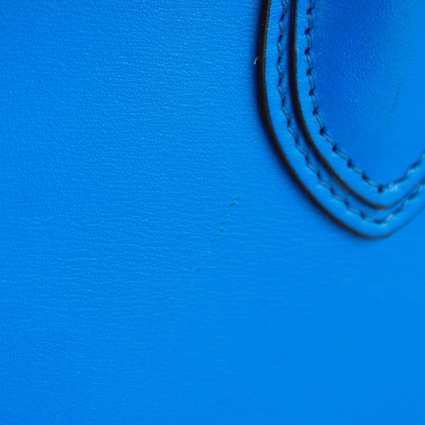 Palmelato Calfskin Nano Luggage Electric Blue