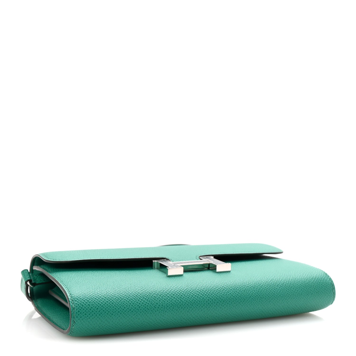 Hermes Epsom Lizard Constance Wallet To Go Vert Jade Vert Cypress 4 of 10