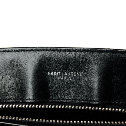 Saint Laurent Calfskin Y Quilted Monogram Medium Loulou Chain Satchel Black 6 of 11