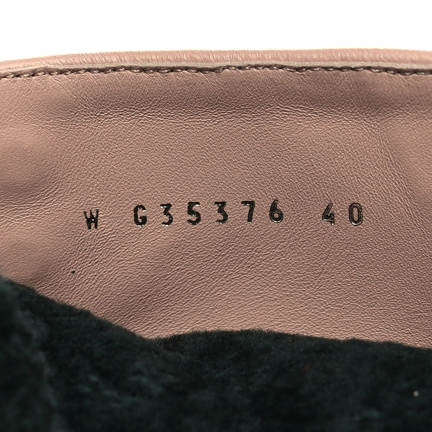 Suede Shearling CC Lace Up Boots 40 Pink Black