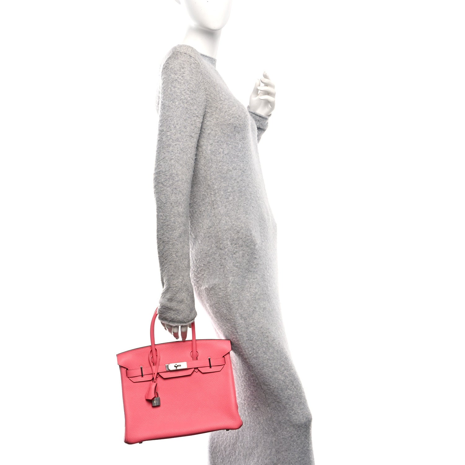 Hermes Togo Birkin 30 Rose Azalee 2 of 11