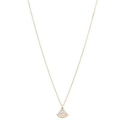 Bulgari 18K Yellow Gold Diamond Divas' Dream Pave Pendant Necklace 1 of 5