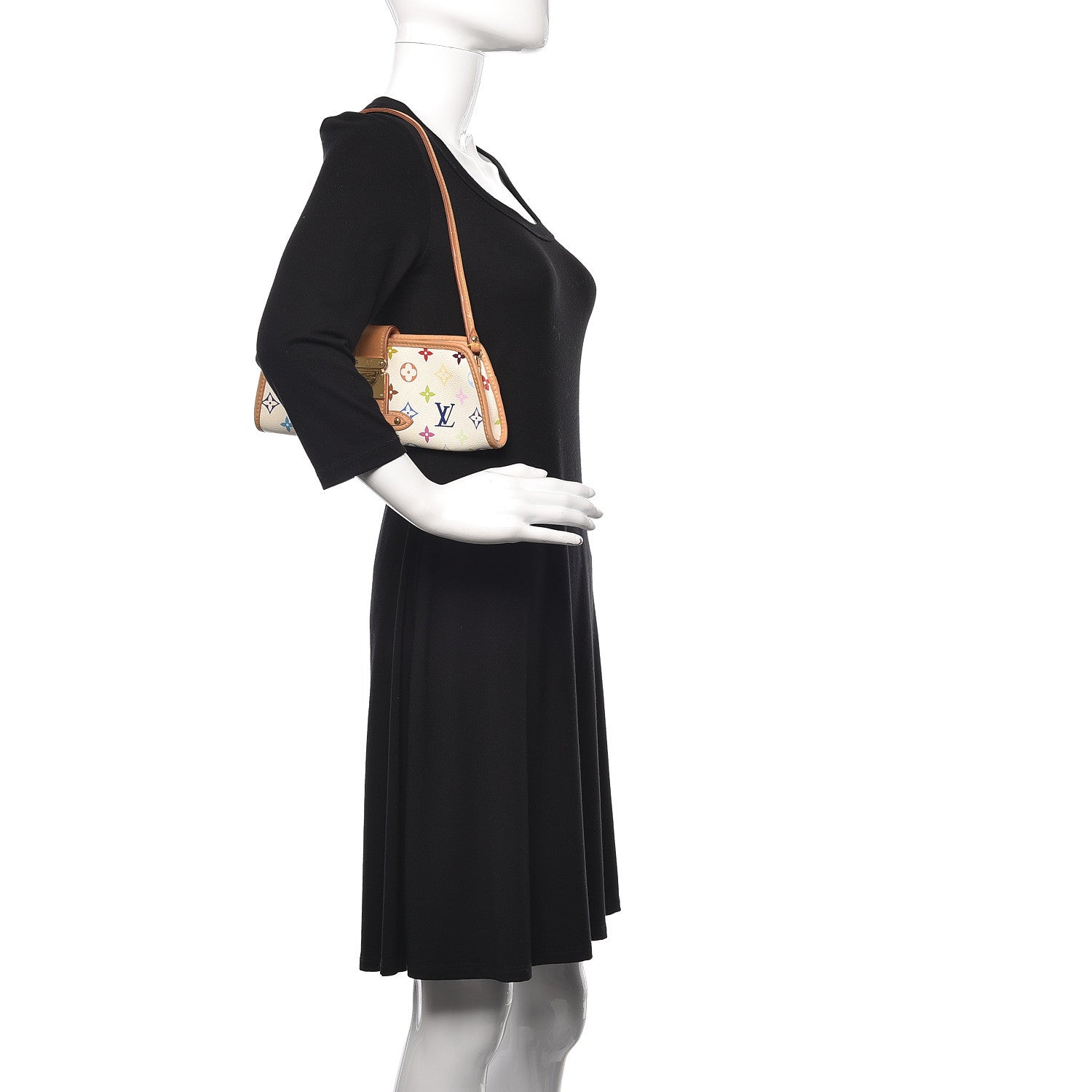 Louis Vuitton Monogram Multicolor Shirley White 2 of 15