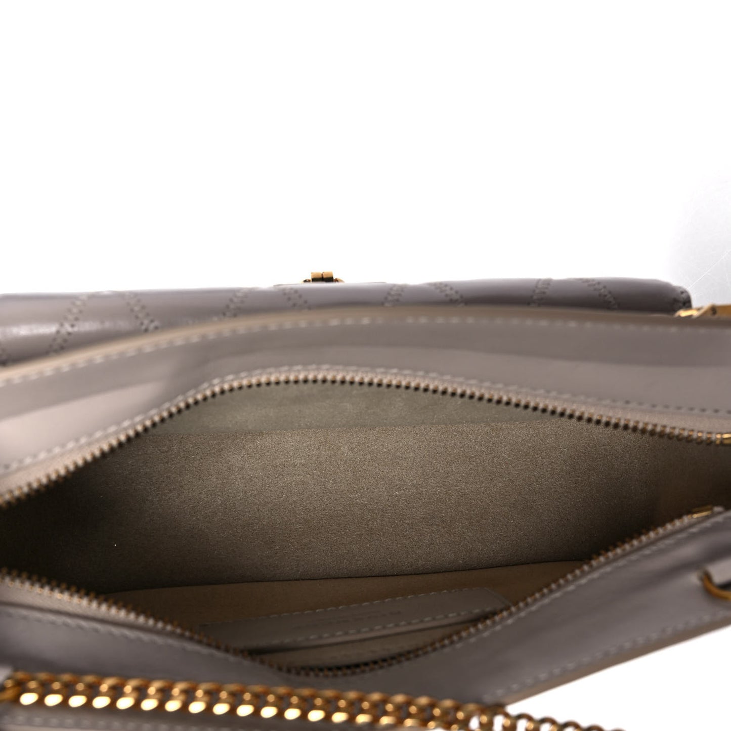 Goatskin Diamond Quilted Pocket Crossbody Natural