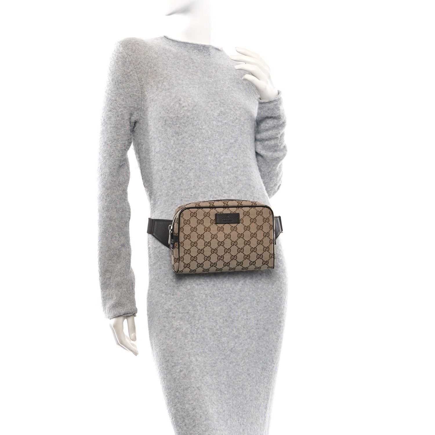 Gucci Monogram Belt Bag Dark Brown 2 of 11