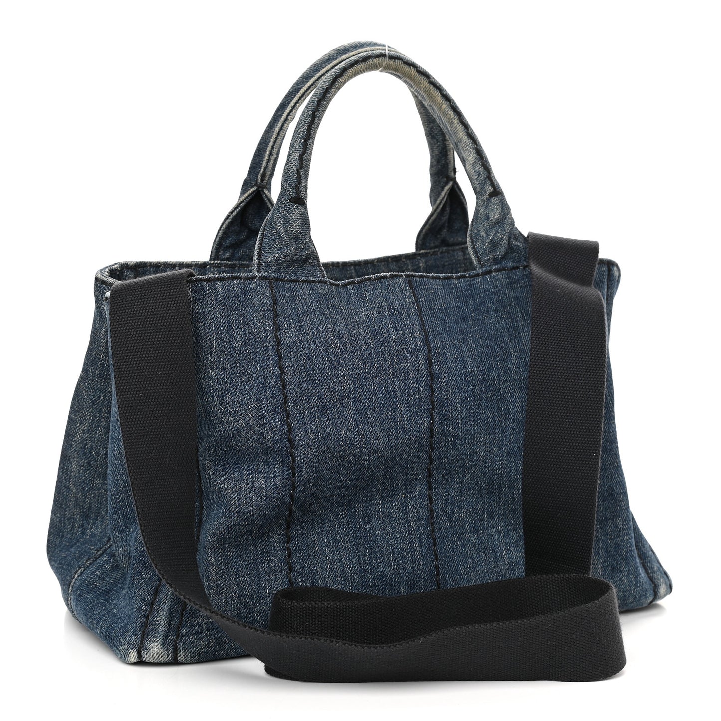 Denim Small Logo Tote Avio
