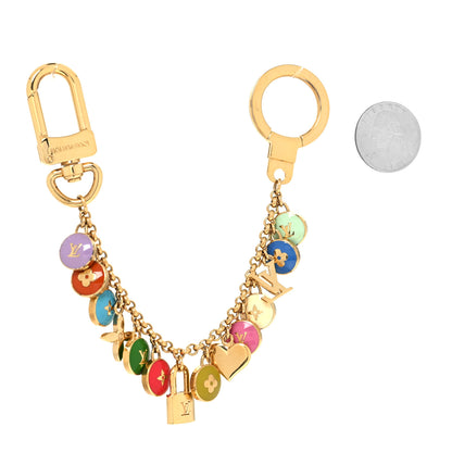 Louis Vuitton Metal Enamel Pastilles Key Chain Bag Charm Multicolor 2 of 4