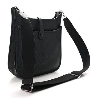 Hermes Taurillon Clemence EVELYNE III PM Black 3 of 11