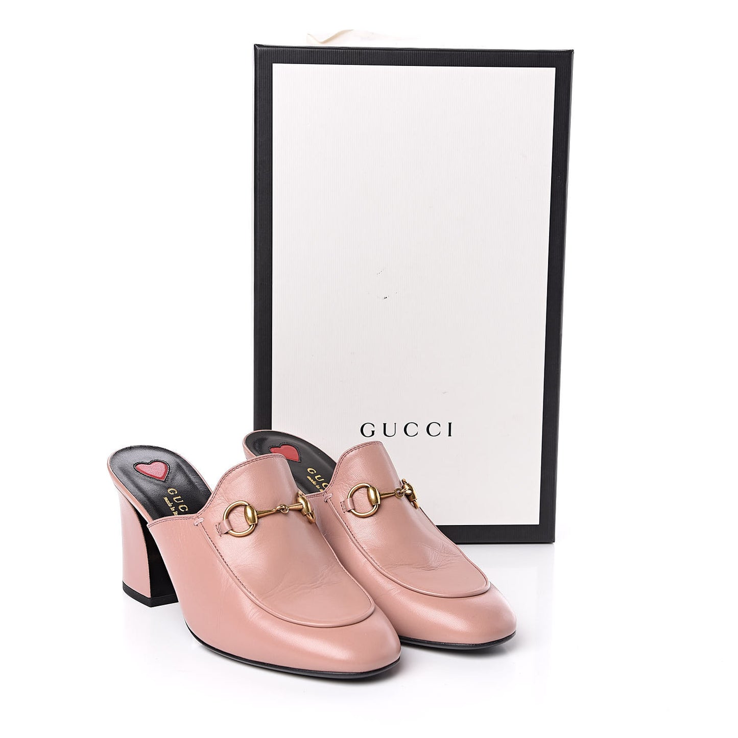 Malaga Kid Horsebit Princetown Mid Heel Mules 36 Crystal Pink