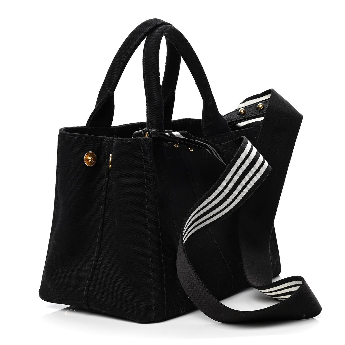 Canapa Small Logo Tote Black Talco