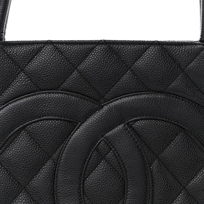 Chanel Caviar Quilted Medallion Tote Black 8 of 12