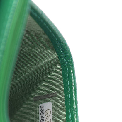 Chanel Caviar Quilted Card Holder Green 8 of 9