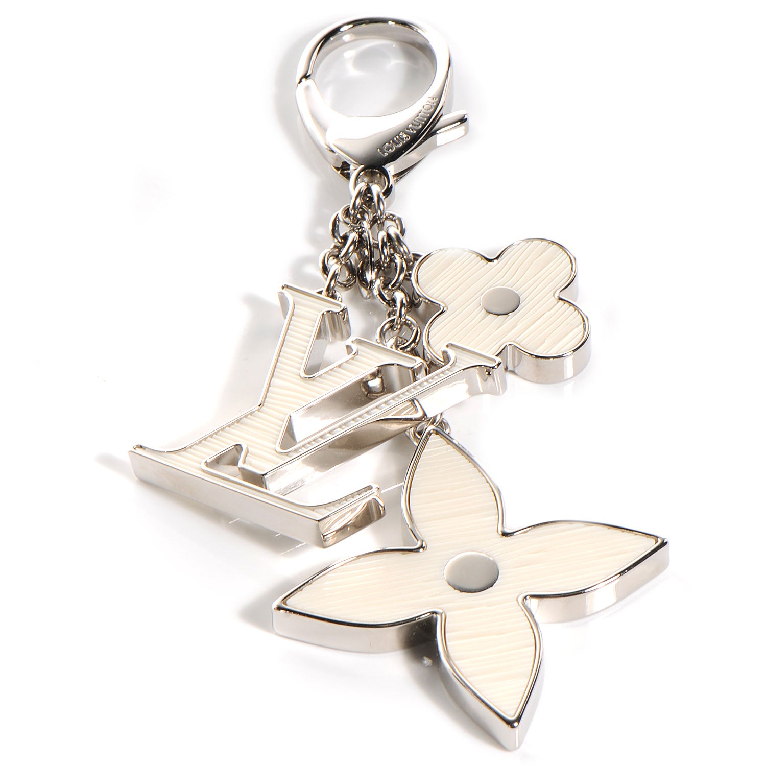 Louis Vuitton Fleur d Epi Bag Charm Ivory 1 of 6