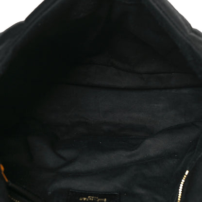 Saint Laurent Wool Jersey Quilted Medium Loulou Puffer Monogram Chain Black 5 of 9
