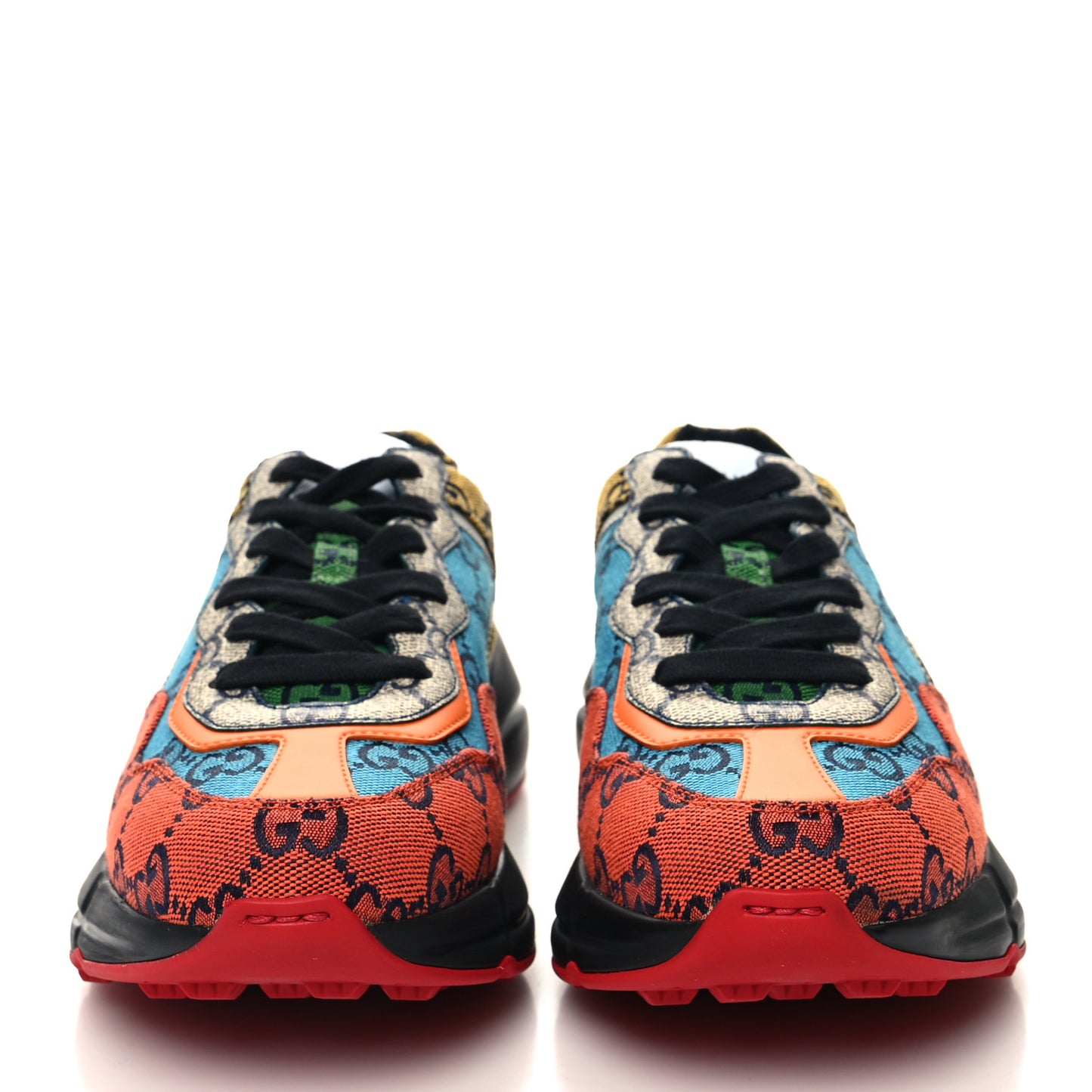 Monogram Multicolor GG Supreme Monogram Womens Rhyton Sneakers 36.5 Multicolor