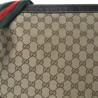 Gucci Monogram Web Studded Pelham Shoulder Bag Dark Brown 10 of 10