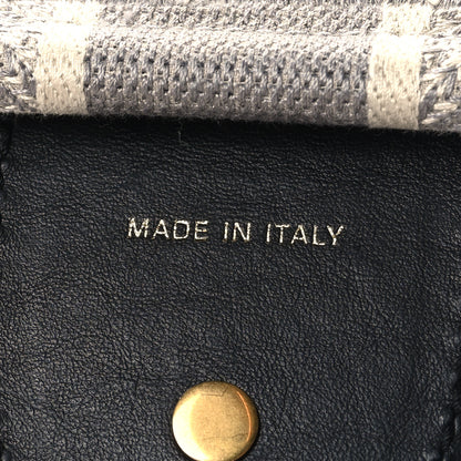 Christian Dior Canvas Embroidered Shoulder Strap Grey 4 of 4