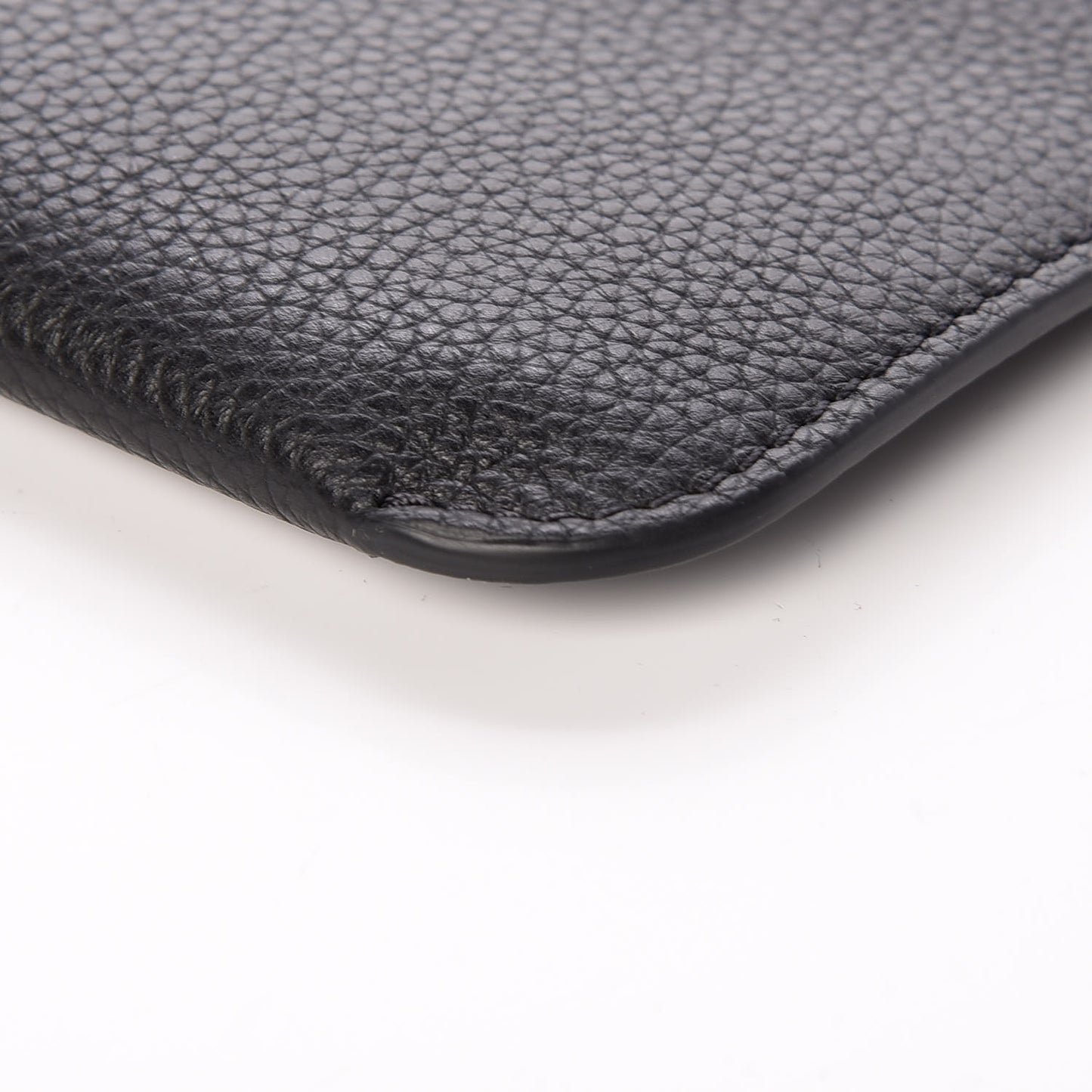 Calfskin Loubicute Charms Clutch Black
