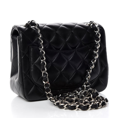 Chanel Lambskin Quilted Mini Square Flap Black 3 of 10