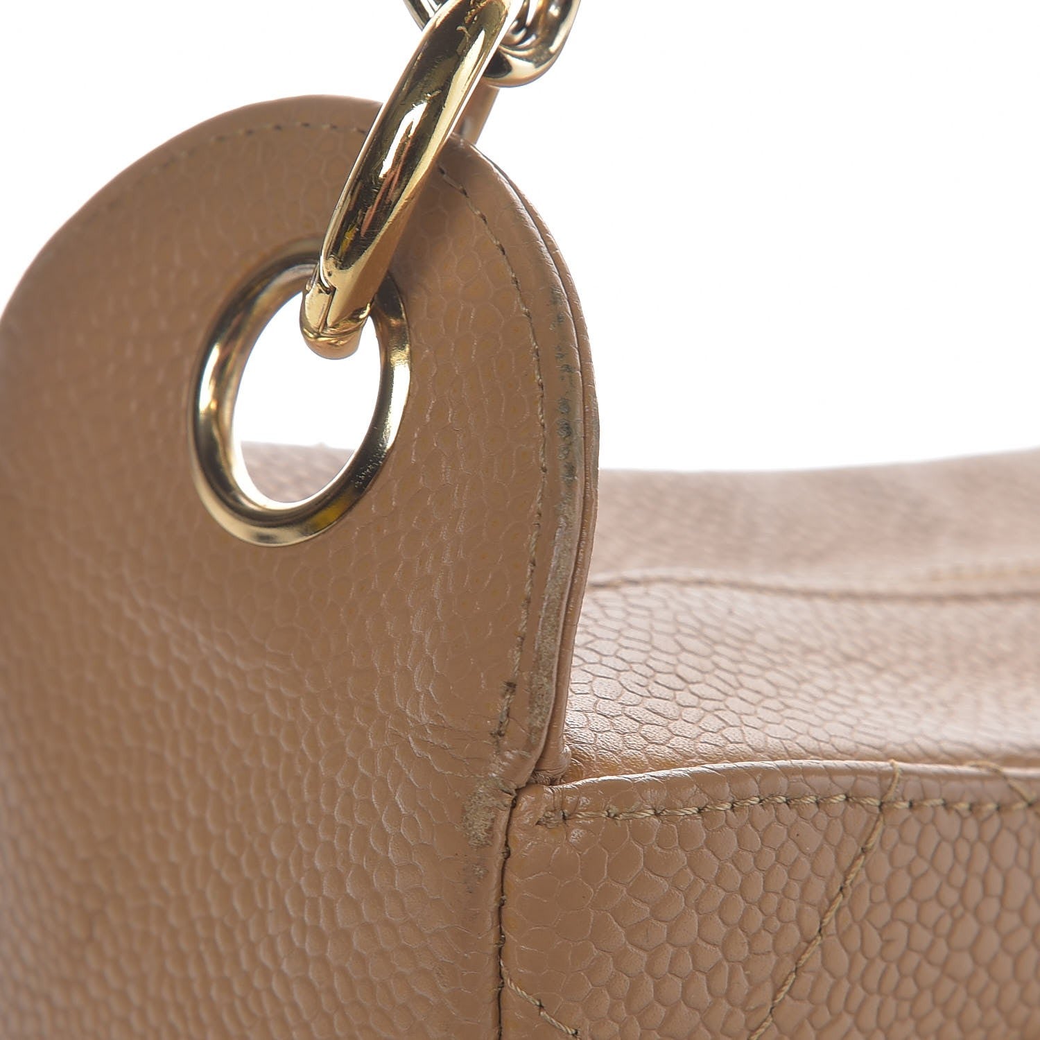 Chanel Caviar Quilted Hobo Beige 5 of 16