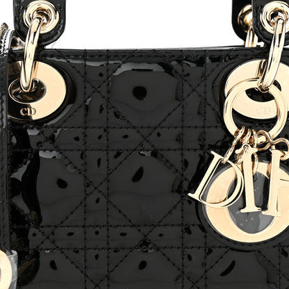 Christian Dior Patent Cannage Mini Lady Dior Black 8 of 10