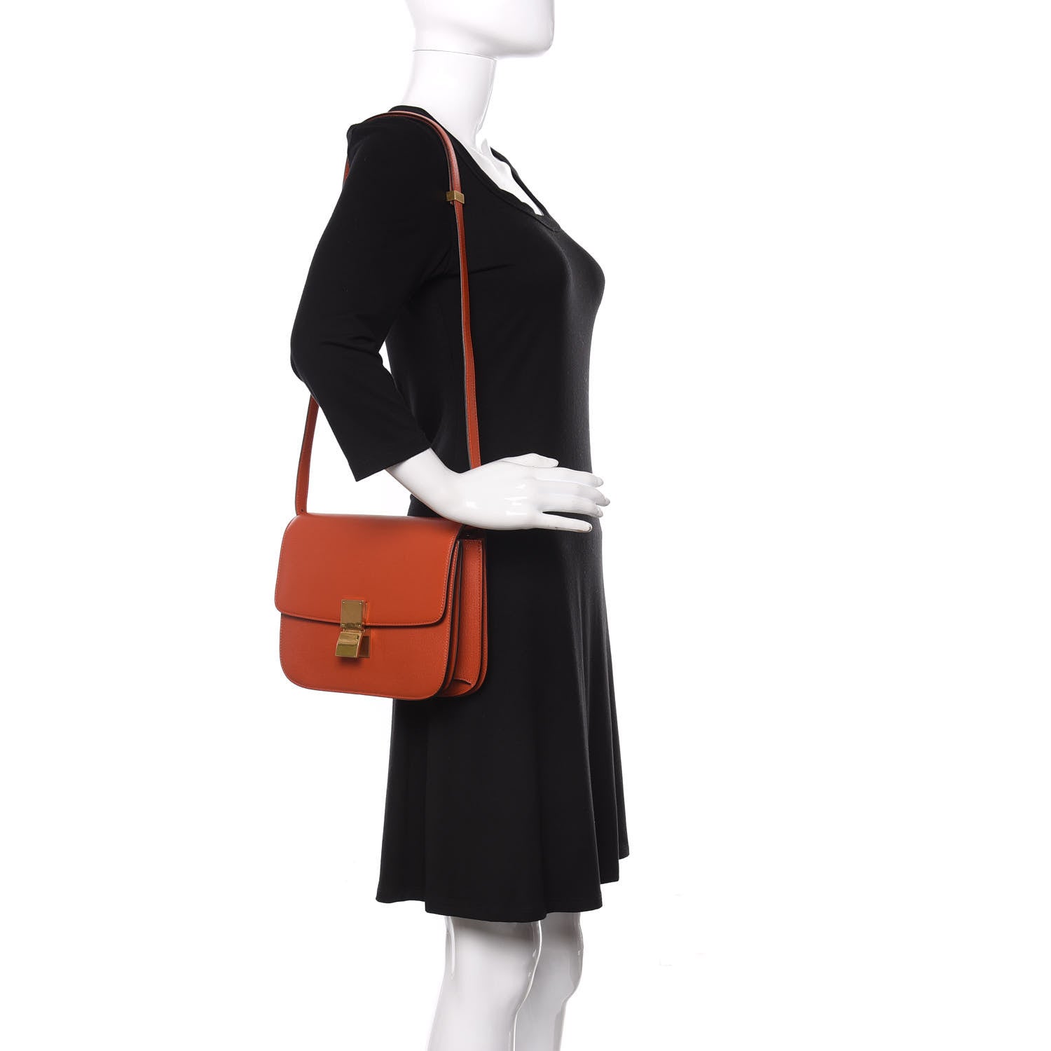 Celine Goatskin Medium Classic Box Flap Bag 2 of 12