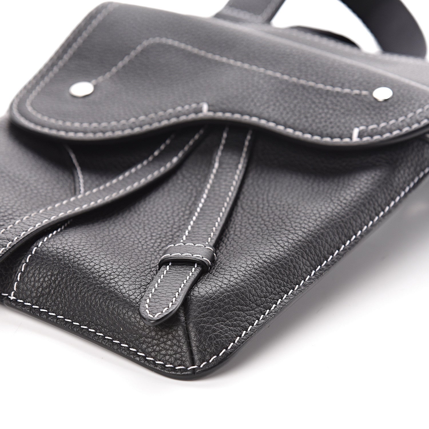 Christian Dior Calfskin Mens Messenger Bag Black 10 of 10