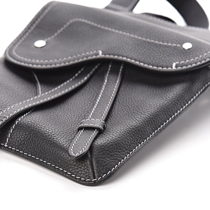 Christian Dior Calfskin Mens Messenger Bag Black 10 of 10