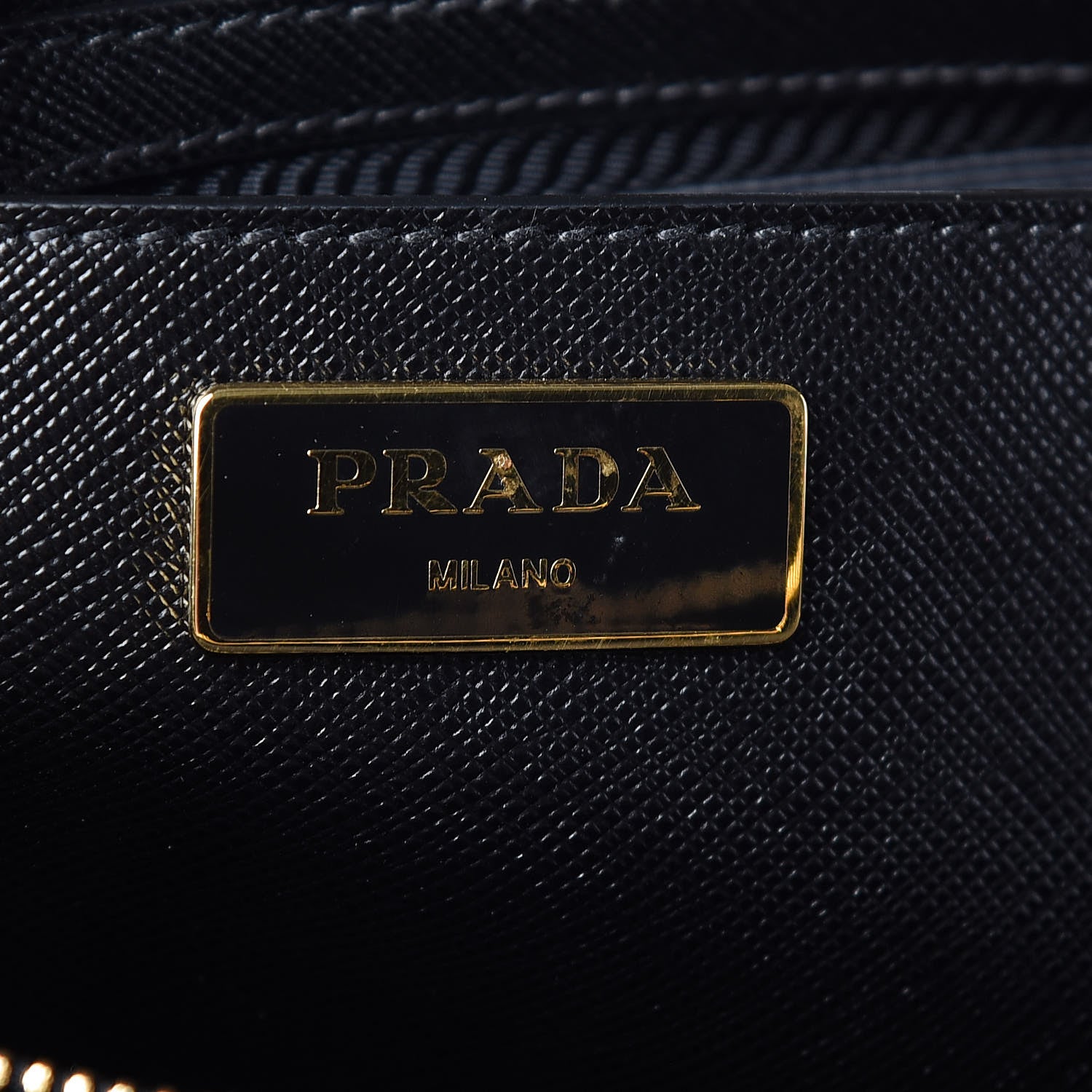 Prada Saffiano Lux Large Promenade Tote Black 6 of 11