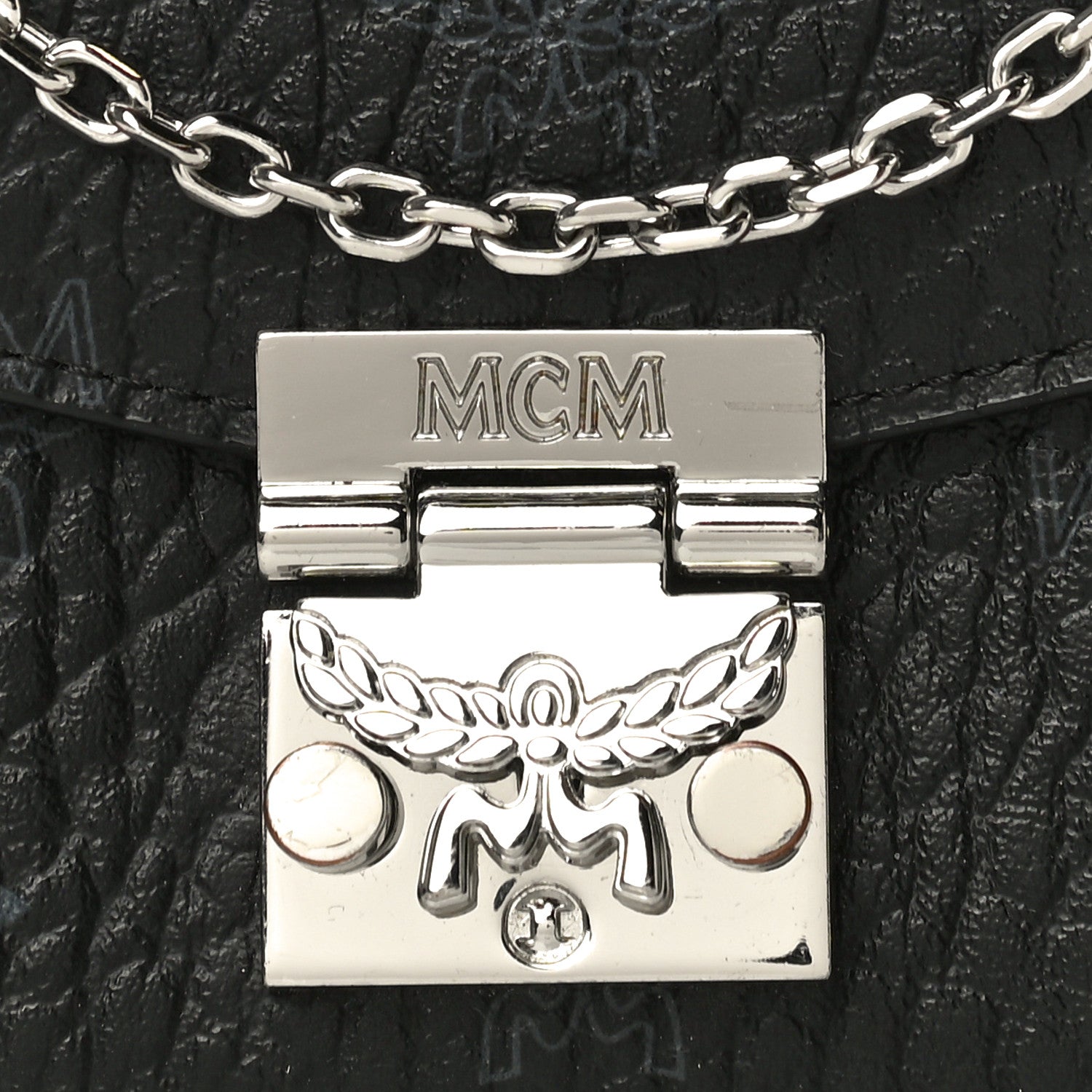 MCM Visetos Large Patricia Wallet On Chain Black 19 of 20