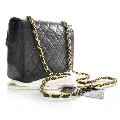 Chanel Lambskin Quilted Mini Flap Black 3 of 12