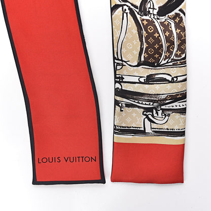 Louis Vuitton Silk Monogram Trunks Bandeau Brown 5 of 6