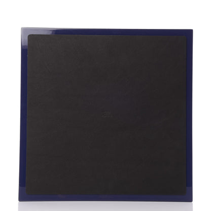 Hermes Lacquered Wood Large A Walk in The City Box Evening Bleu Nuit 3 of 9