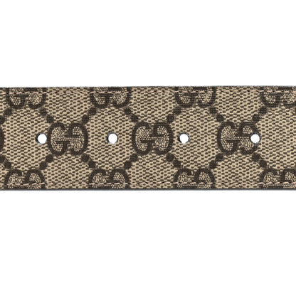 Gucci GG Supreme Monogram Interlocking G 37mm Belt 75 30 Beige Ebony 4 of 5