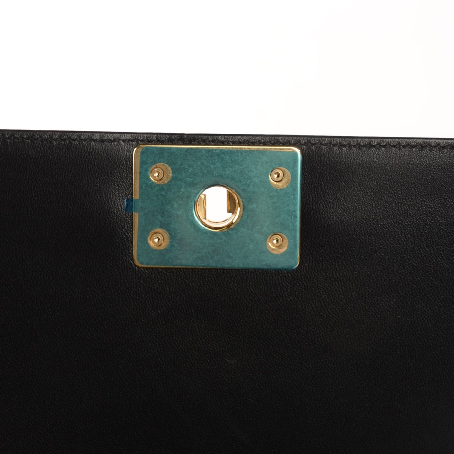 Lambskin Quilted New Medium Boy Flap Black