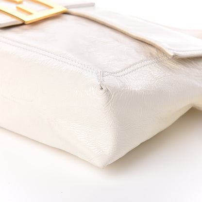 Fendi Vitello Naplak Large Convertible Baguette White 13 of 16