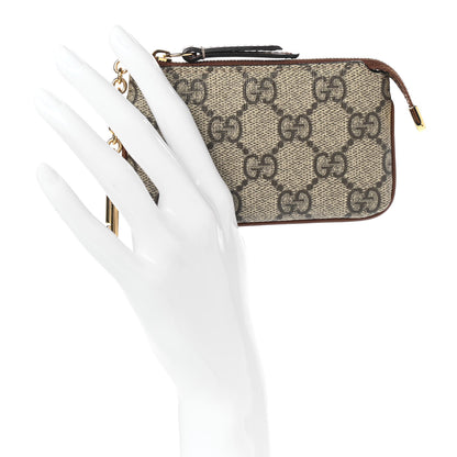 Gucci GG Supreme Monogram Key Case Brown 2 of 7