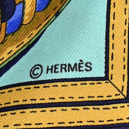 Hermes Silk Grande Tenue Pocket Square 3 of 6