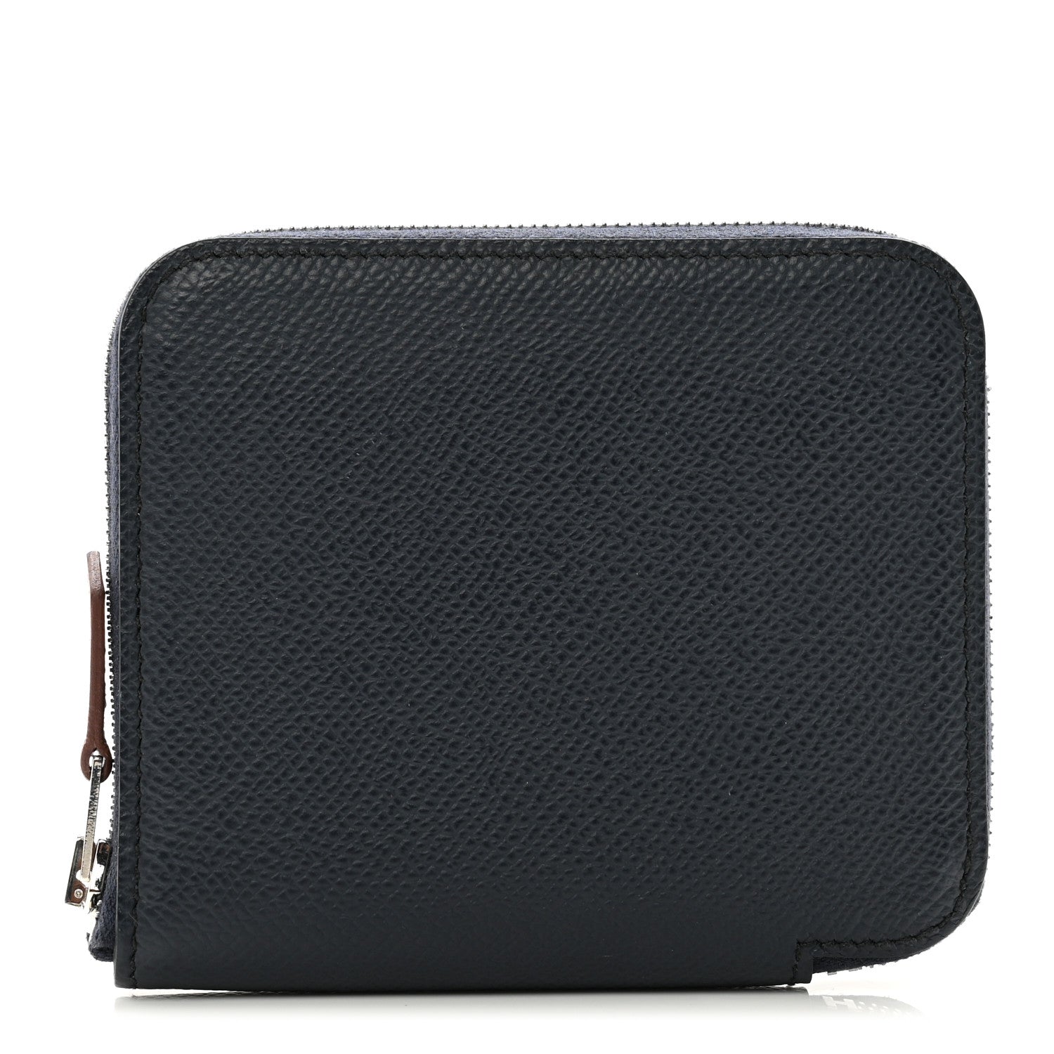 Hermes Epsom Silk'In Compact Wallet Bleu Indigo 1 of 7
