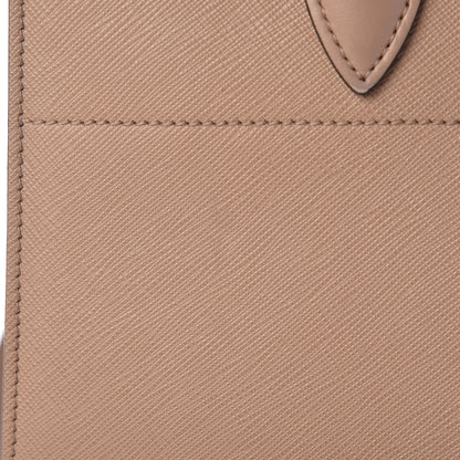 Prada Saffiano City Calfskin Medium Bibliothèque Top Handle Cammeo 12 of 13