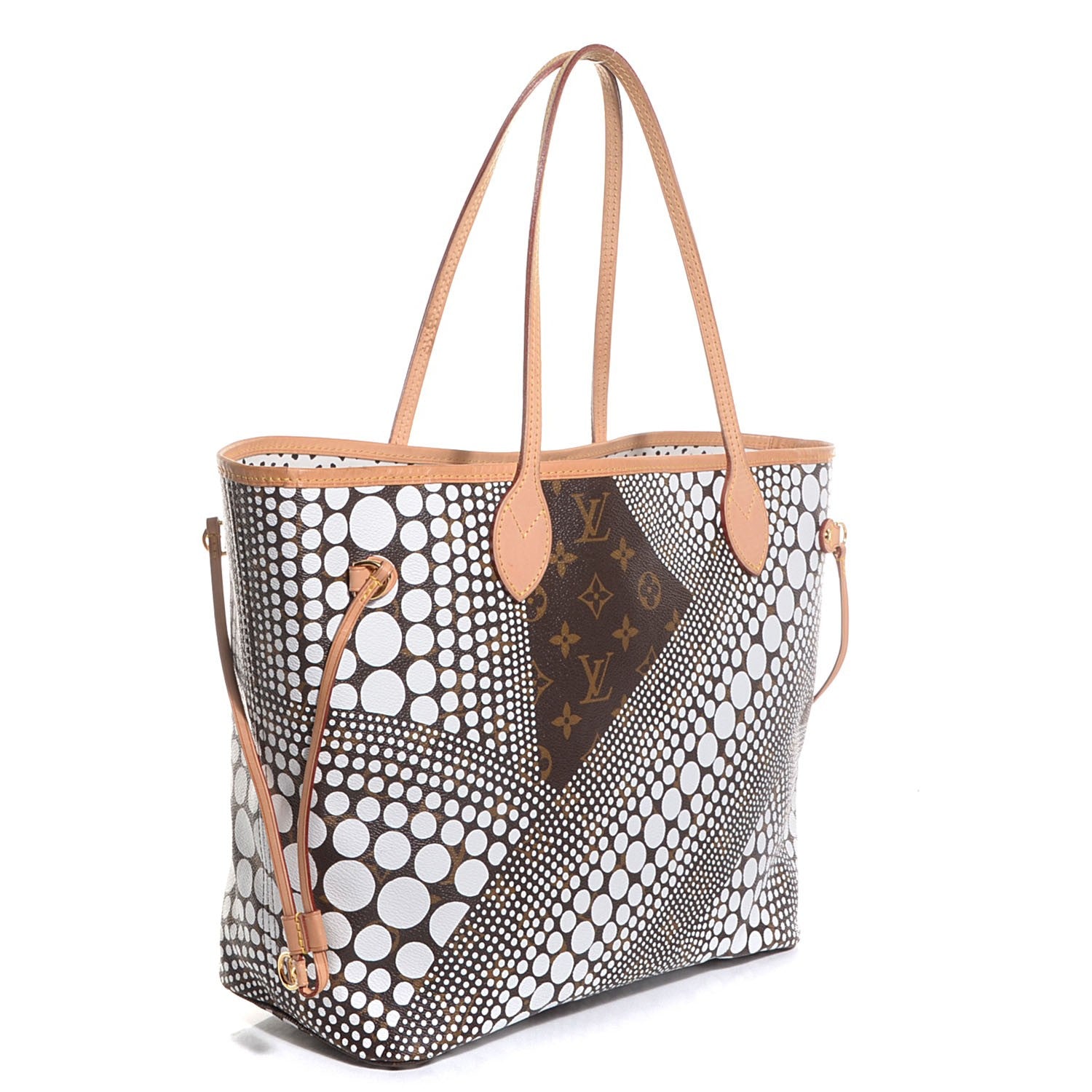 Louis Vuitton Monogram Kusama Waves Neverfull MM White 3 of 7