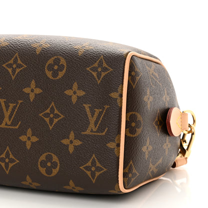 Louis Vuitton Monogram Speedy Bandouliere 20 Black 9 of 9