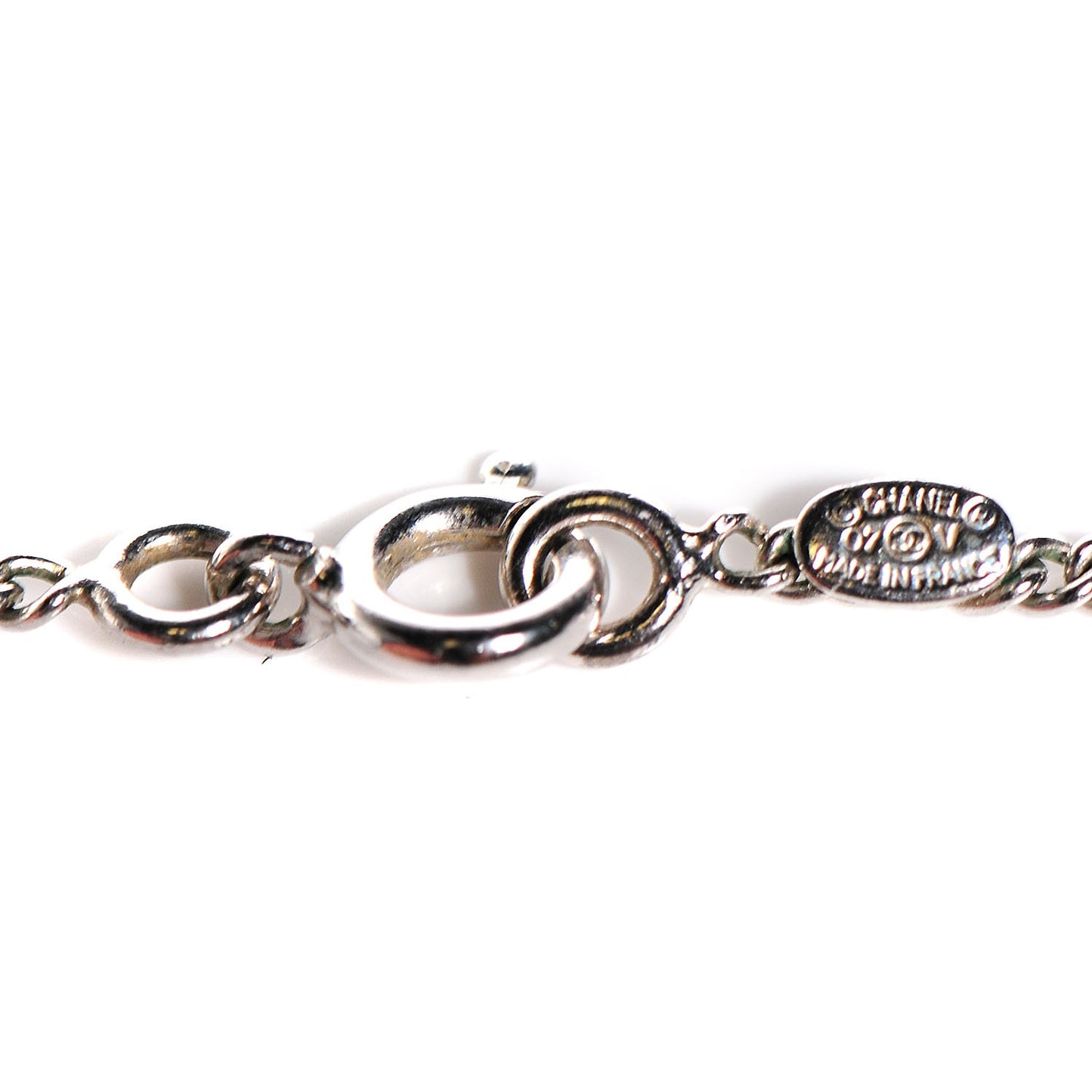 Crystal Timeless CC Necklace Silver
