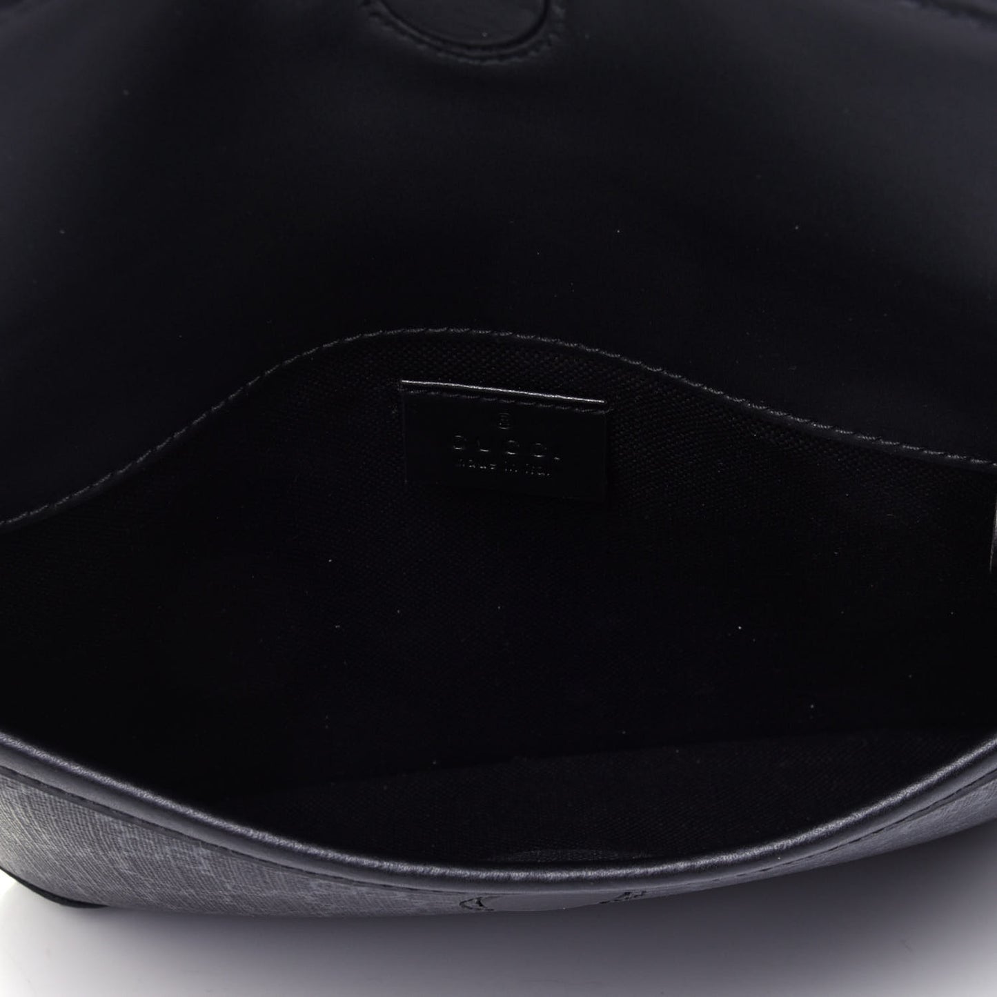 GG Supreme Monogram Web Slim Belt Bag Black