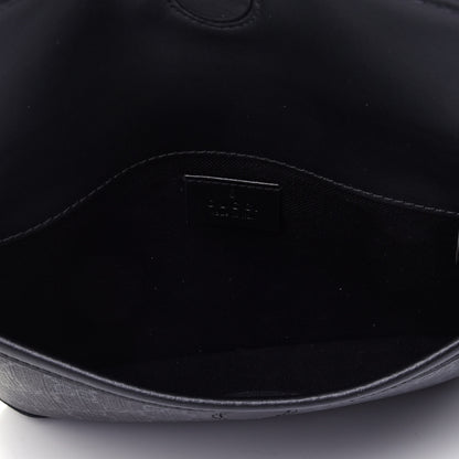 Gucci GG Supreme Monogram Web Slim Belt Bag Black 3 of 4