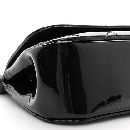 Chanel Patent Quilted Frame Clutch Flap With Chain Black 10 of 11